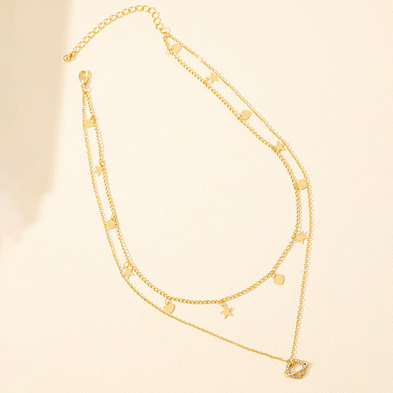 gold rhinestone necklace