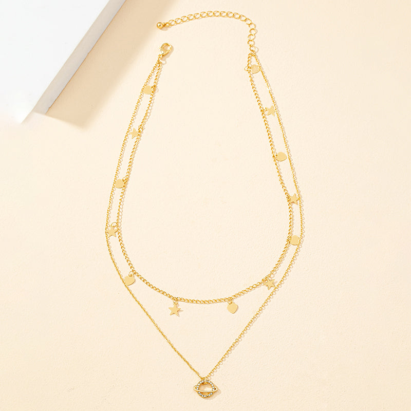 gold rhinestone necklace